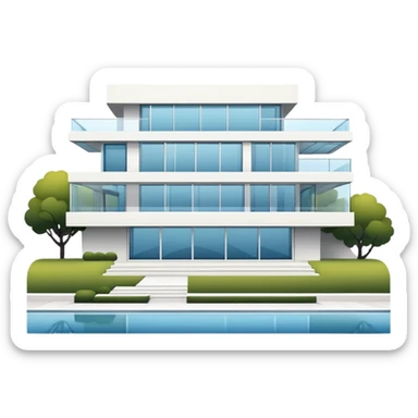 Modern mansion sticker