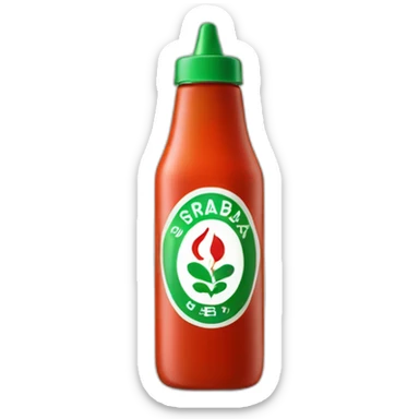 sriracha sauce bottle sticker