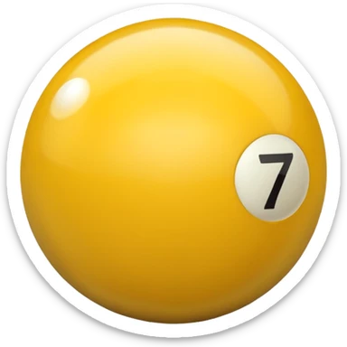 billiard ball 7 number sticker