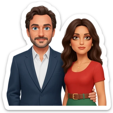 JAVIER bardem CON PENELOPE CRUZ sticker