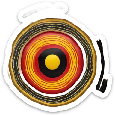Aboriginal flag sticker
