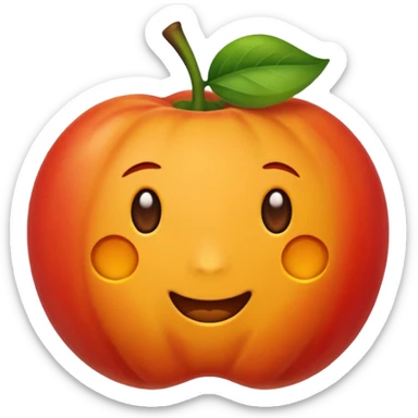 Guaxinim  vermelho alaranjado  sticker