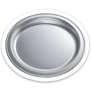 silberner präsentierteller sticker