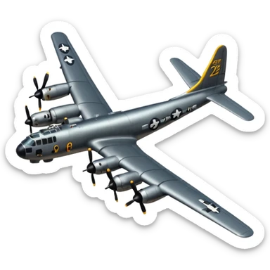B-29 Superfortress dropping boms sticker