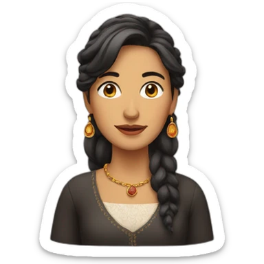 Spanish woman sticker