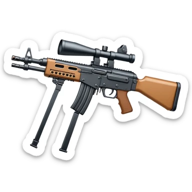 22 caliber lmg belt fed long range high power lightweight sticker