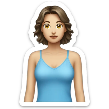 blue camisole sticker