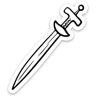 A sickle attached to the end of a rifle as a bayonet weapon sticker