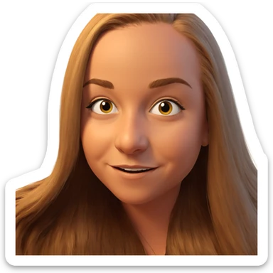 smiling boy with long hair sticker