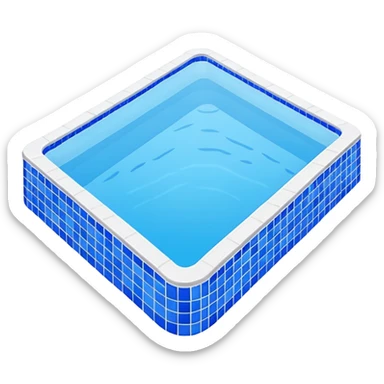 full size swimming pool sticker