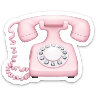 pale pink phone sticker