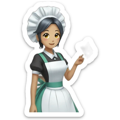 house maid anime sticker