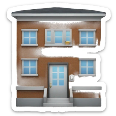 50% home, 50% office building sticker