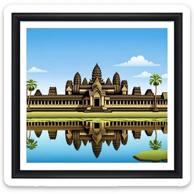 ankor wat cambodia sticker
