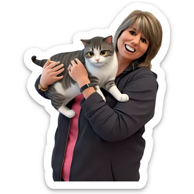 cat lover indoor time sticker