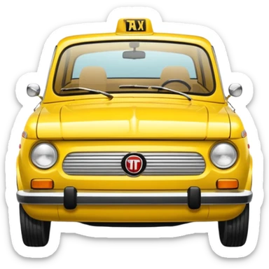 fiat 125 taxi sticker