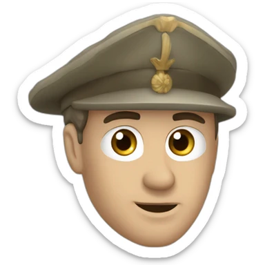 soldado del imperio antiguo romano mirando al frente sticker