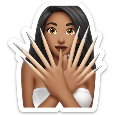 extra long nails sticker