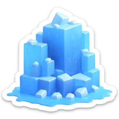 frozen ice cell sticker