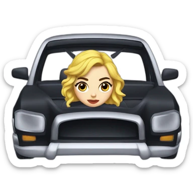 charli xcx in a car sticker