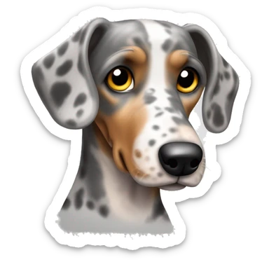 teckel nain couleur merle sticker