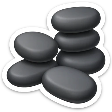 Spa stones for massage sticker