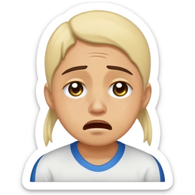 Brazilian player crying  sticker