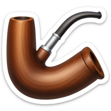 pipe en bois de magritte sticker