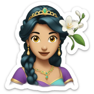 Jasmine from aladin sticker