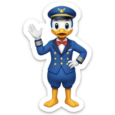 donald duck full sticker