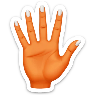 hook em hand symbol sticker