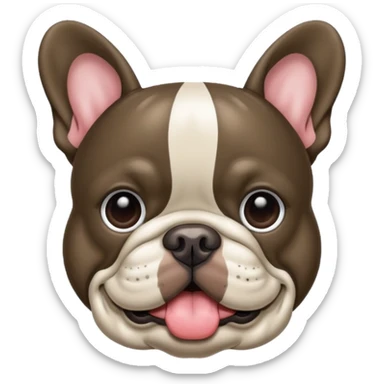 Bouledogue français merle foncé sticker