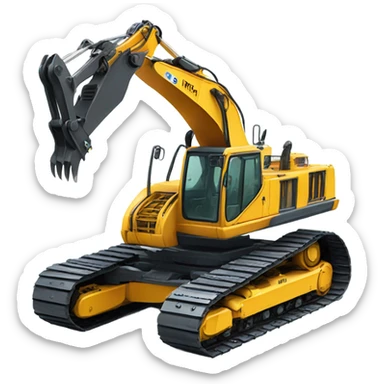  excavator painting sticker