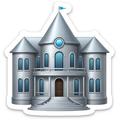 silver mansion emoji sticker