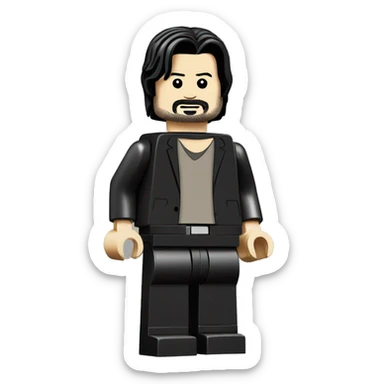 KEANU REEVES lego full body sticker