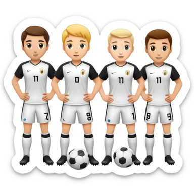 soccer team in group sticker