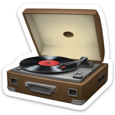 Record player sticker