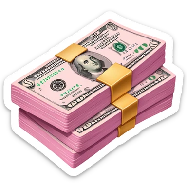Dinero rosa  sticker