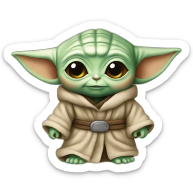 Baby yoda sticker
