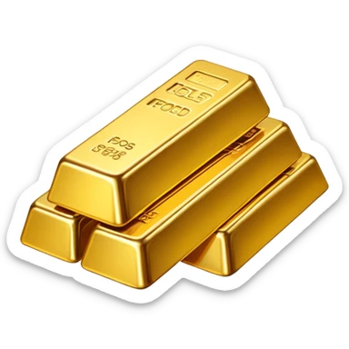 Many gold bars sticker