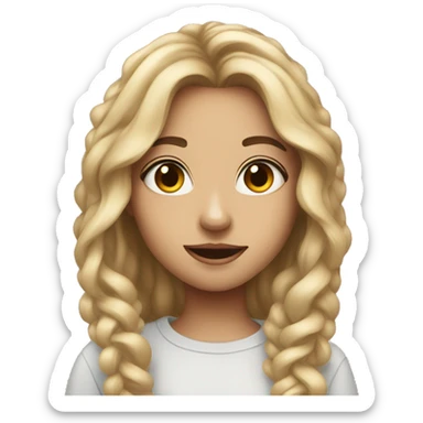 Aesthetic girl who call with iPhone sticker