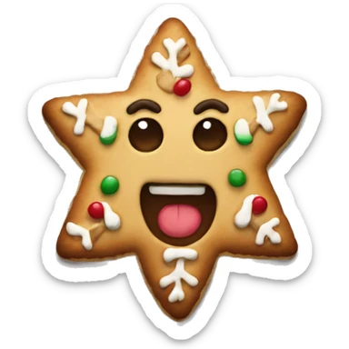 christmas cookie sticker