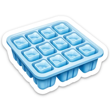 Ice cube tray  sticker