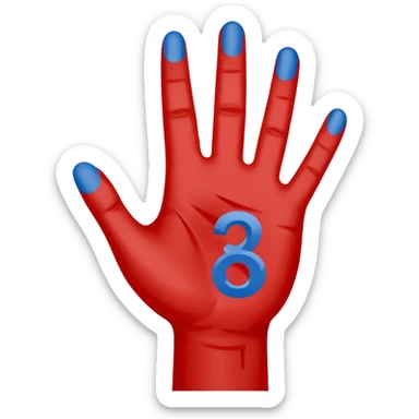 number onde hand  nfl blue (#00A3E0) and red (#F9423A) sticker