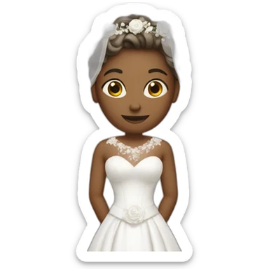 male as a bride sticker