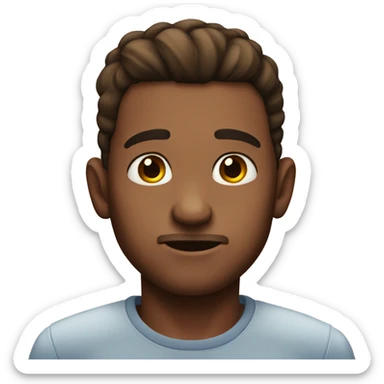 Raising one eyebrow sticker