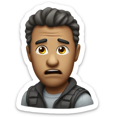 Angrily explaining sticker