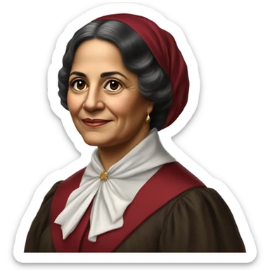 Julia Constancia de Burgos García was a Puerto Rican poet. As an advocate of Puerto Rican independence, she served as Secretary General of the Daughters of Freedom, the women's branch of the Puerto Rican Nationalist Party. young woman burgundy  sticker