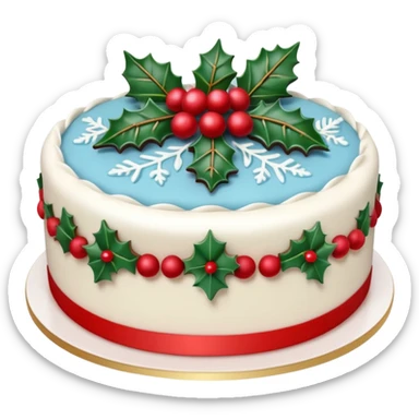 Christmas Cake sticker