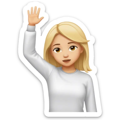 girl doing the dab sticker